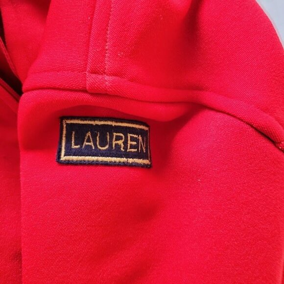 Vintage 90s Ralph Lauren Wool Ski Catsuit Jumpsuit | Red Wool Blend | Made in US - Picture 6 of 8